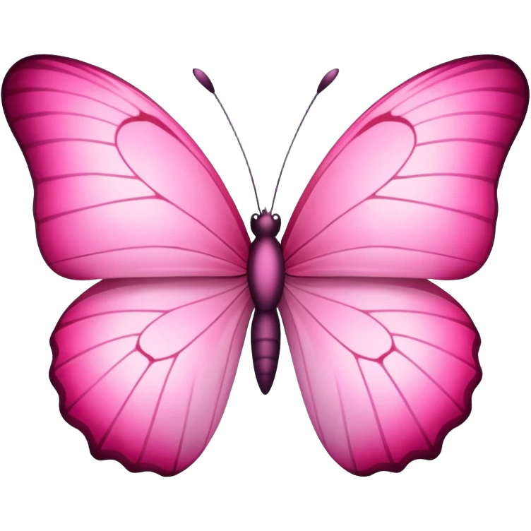 papillon rose douce emoji