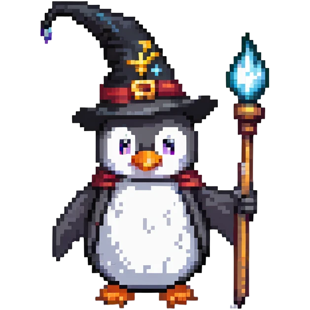 penguin wizard emoji