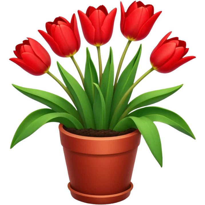 tulips pot emoji