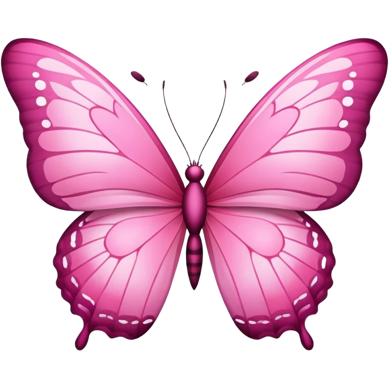 Pink butterfly emoji