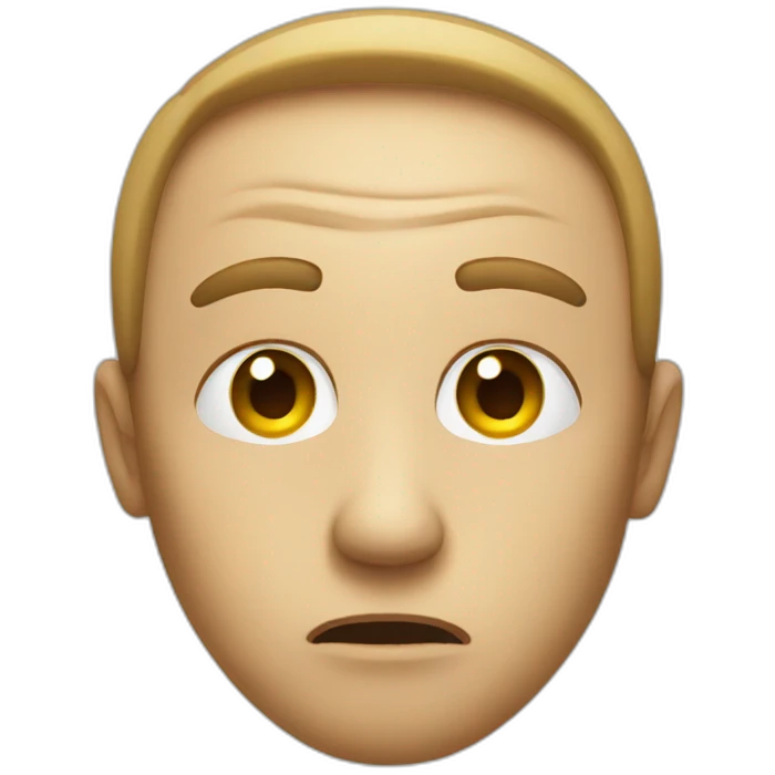 suspicious face emoji