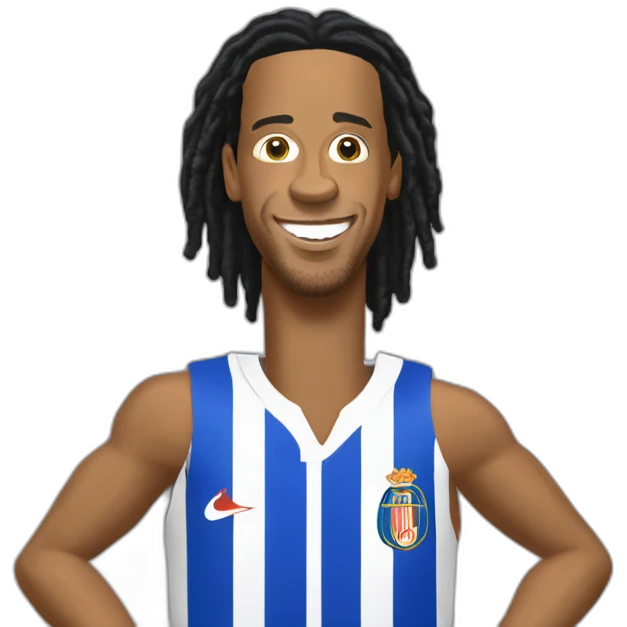 Ronaldinho pointe du doigts emoji