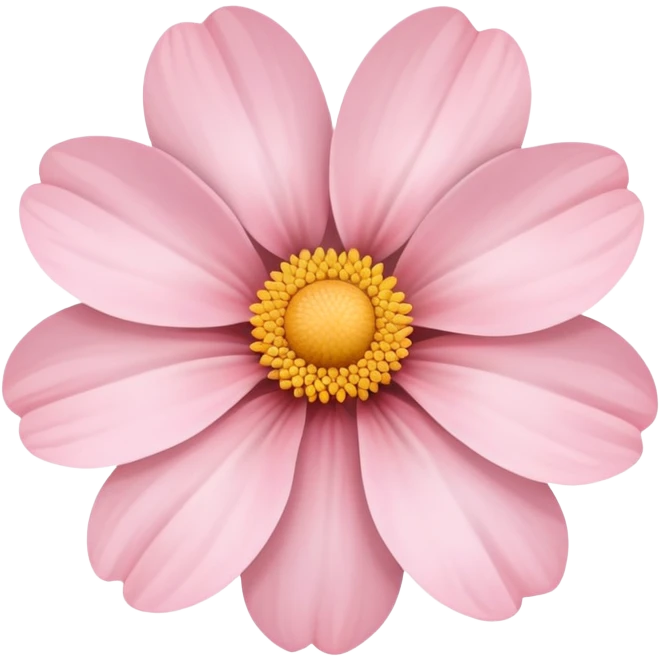 really pretty light pink flower emoji