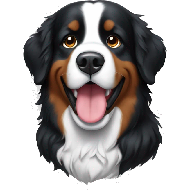 Christmas bernese mountain dog emoji