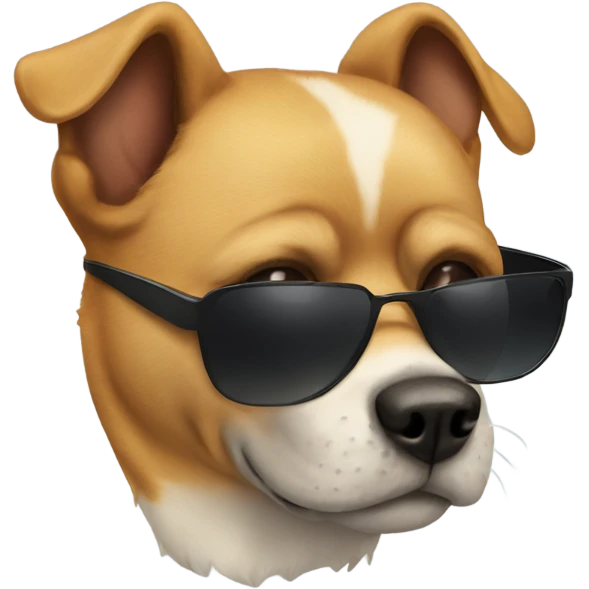 Dog with sunglasses  emoji