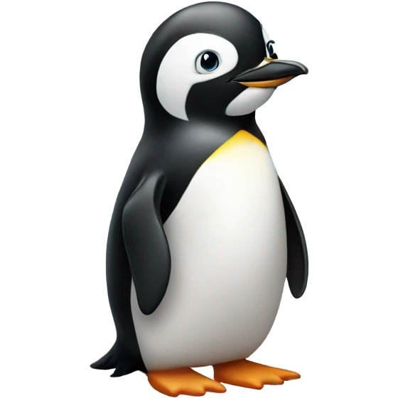 Kissy penguin emoji