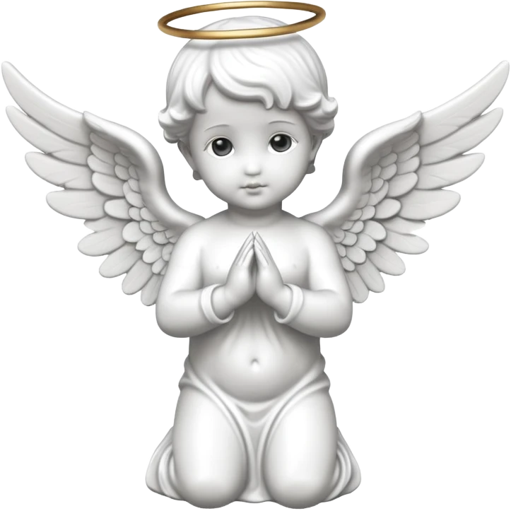 baby angel statue with wings  emoji