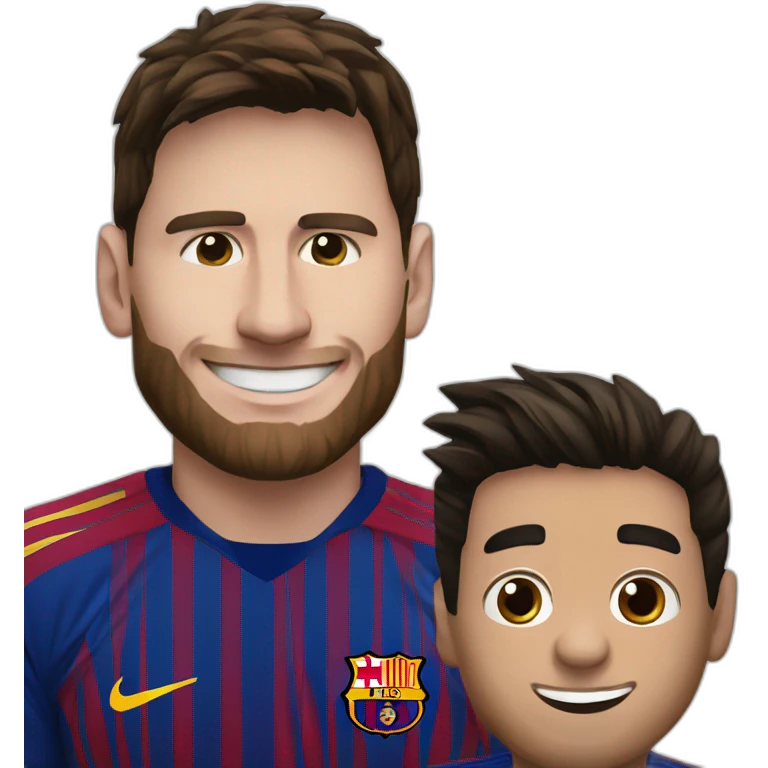 Messi with maté emoji
