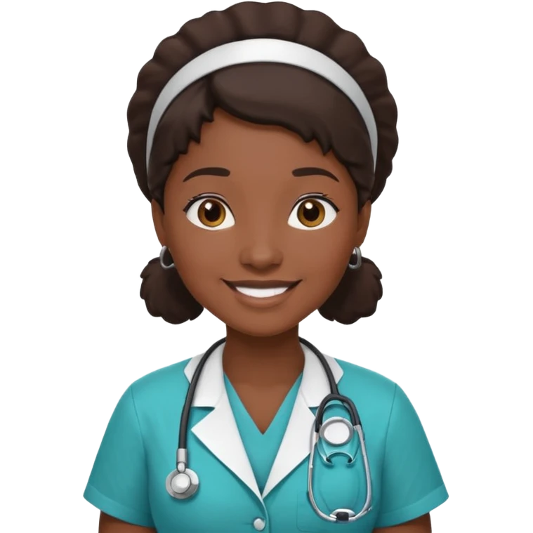 Black nurse emoji