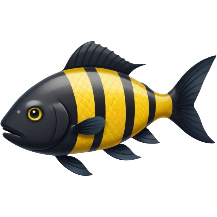 Yellow  blackFish emoji