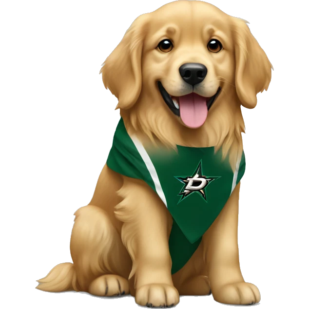 Dallas stars golden retriever emoji