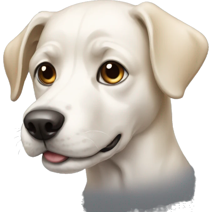 Drawn dog emoji