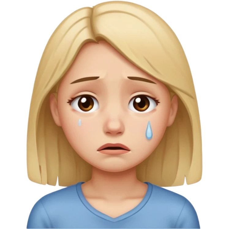 GIRL cry emoji
