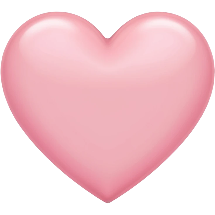 Light pink heart emoji