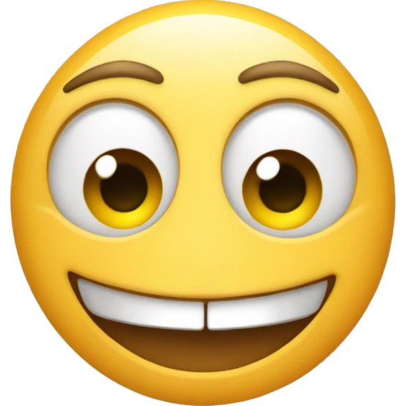 Smile emoji with wide eyes emoji
