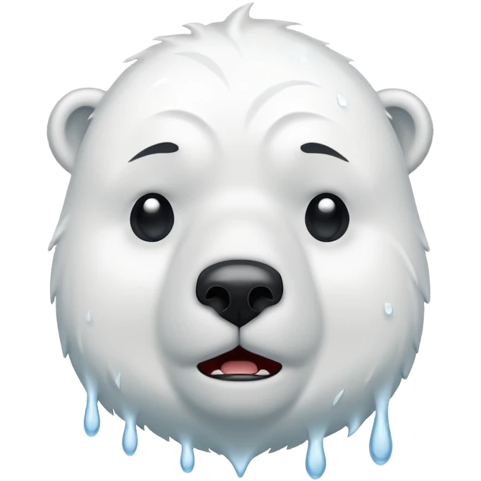 polar bear crying  emoji