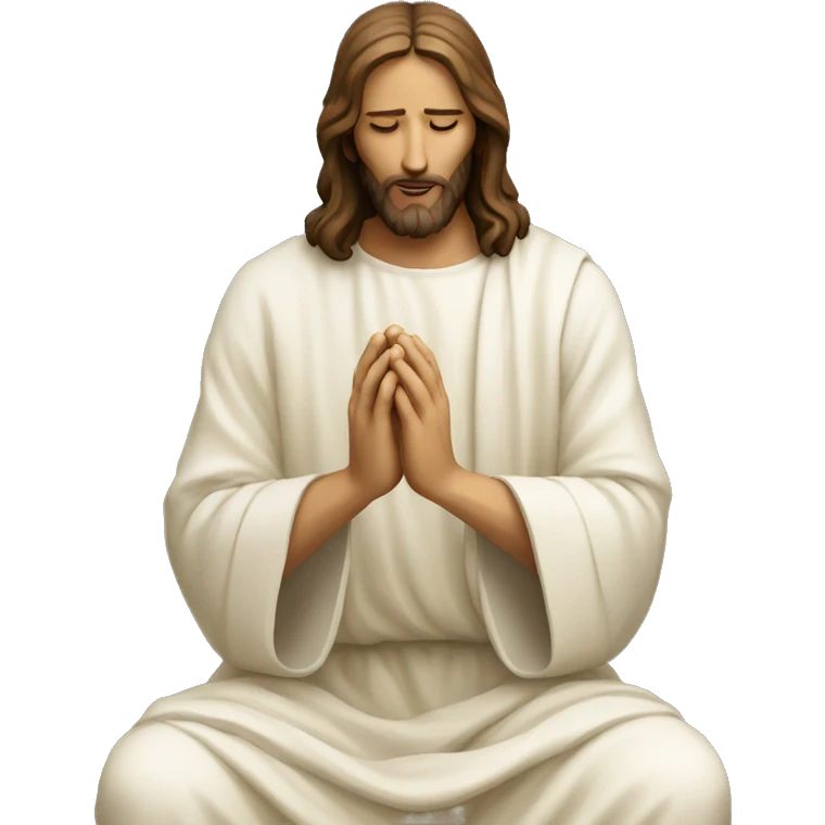 jesus christ pray emoji