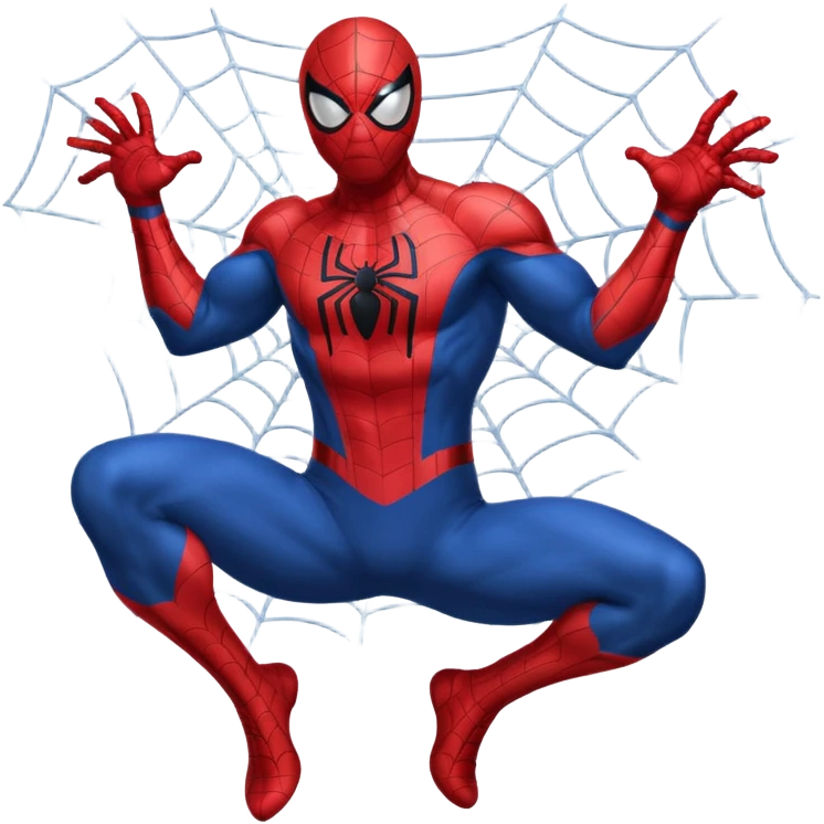 Spiderman shooting web  emoji