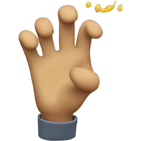 Someone blowing air as a sign of surrender emoji