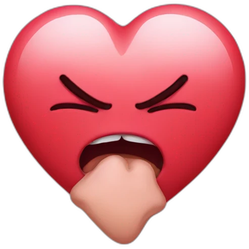 angry kissing heart emoji