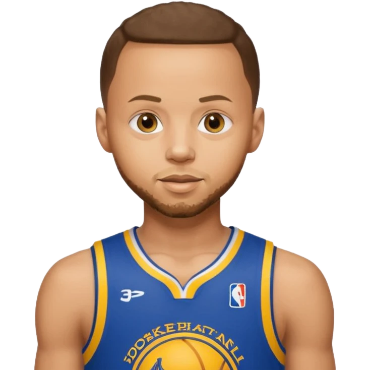 Stephen Curry in basketball player emoji