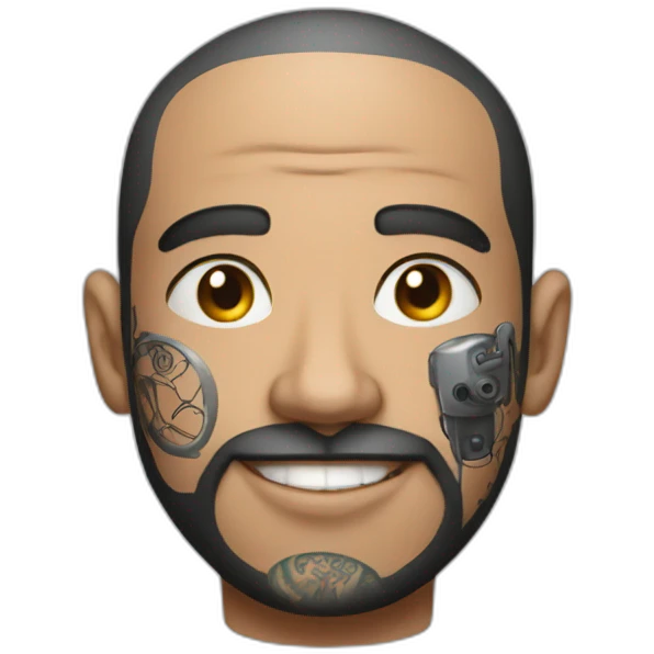 Man With Tattoo With Removal Machine emoji