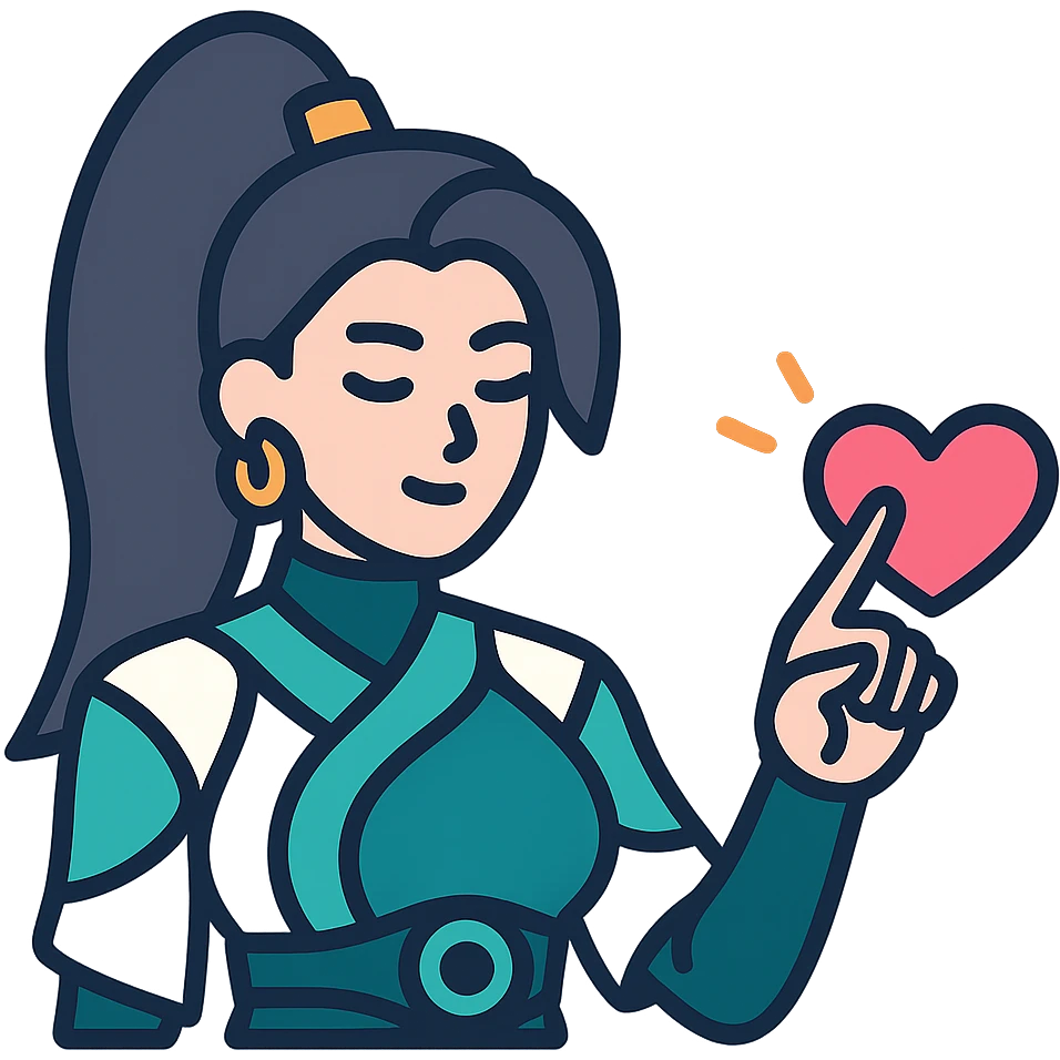 Sage from Valorant draws a heart, the heart must be animated emoji