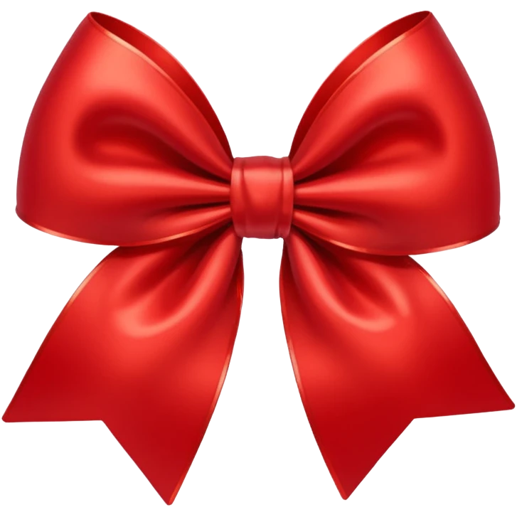 Christmas red bow emoji