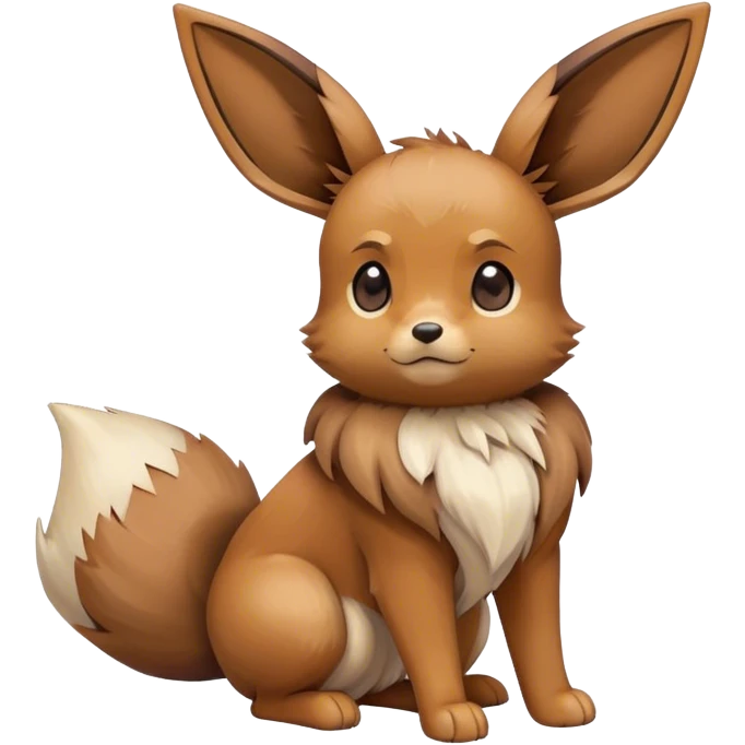 Eevee, full body, high quality emoji