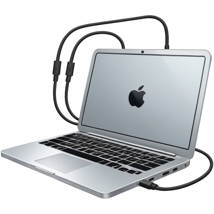 laptop with cables emoji