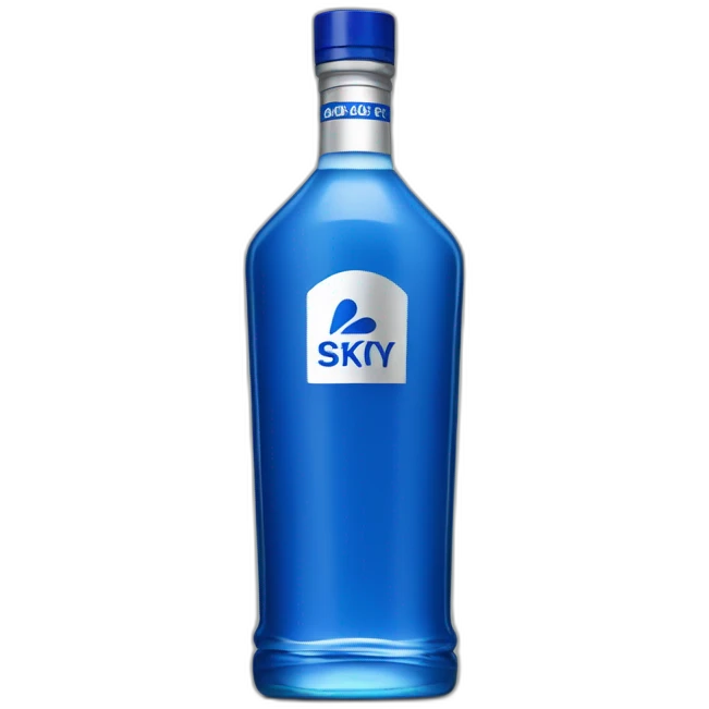 Skyy vodka bottle  emoji