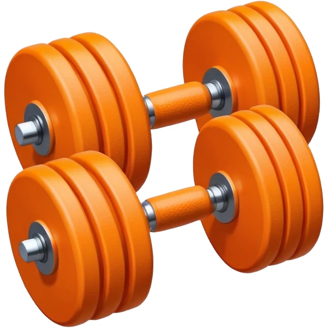 orange dumbell emoji