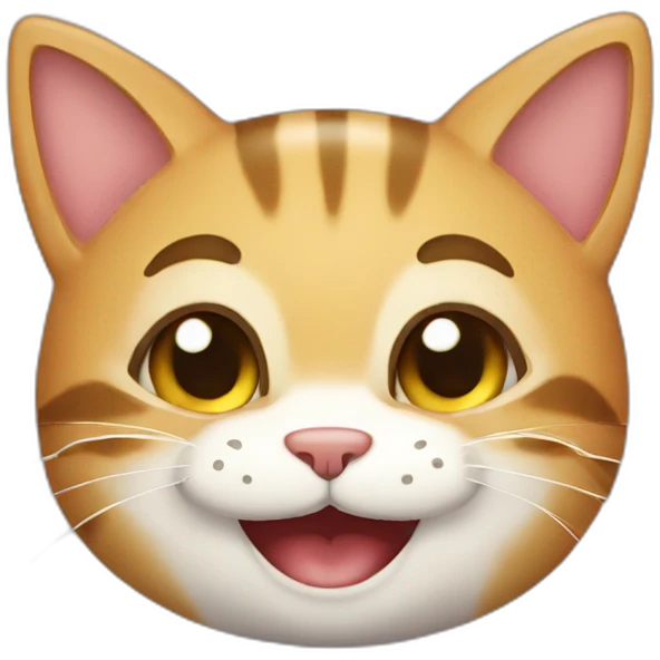 Gatito sonriendo emoji