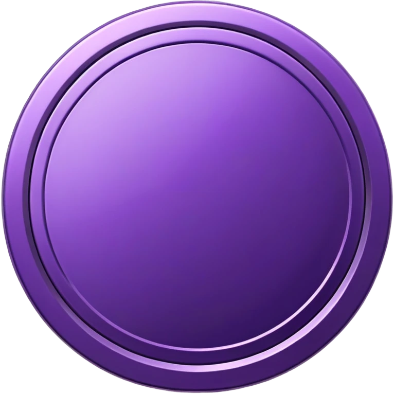 Solid purple coin emoji