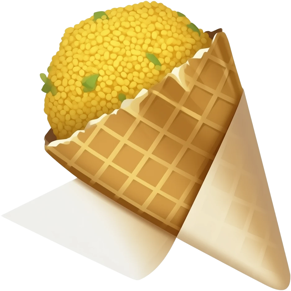 jhalmuri emoji paper cone emoji