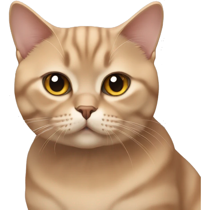 British shorthair cat/ cinnamon colour emoji