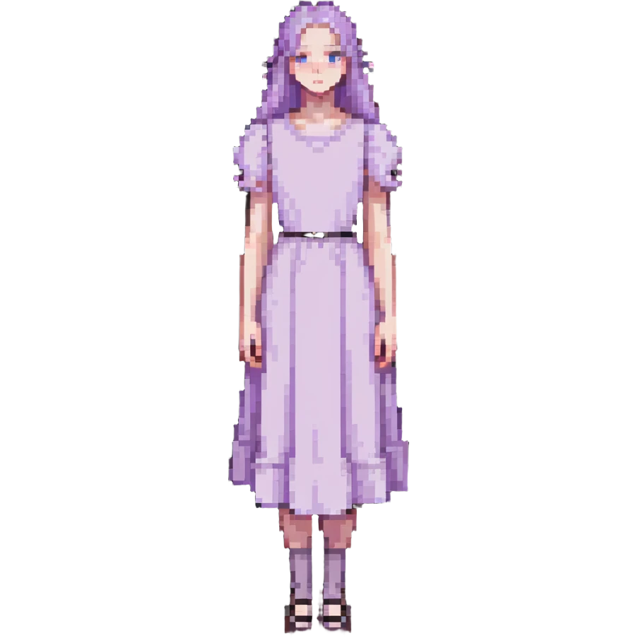 very pale almost white lavender rosy dress emoji