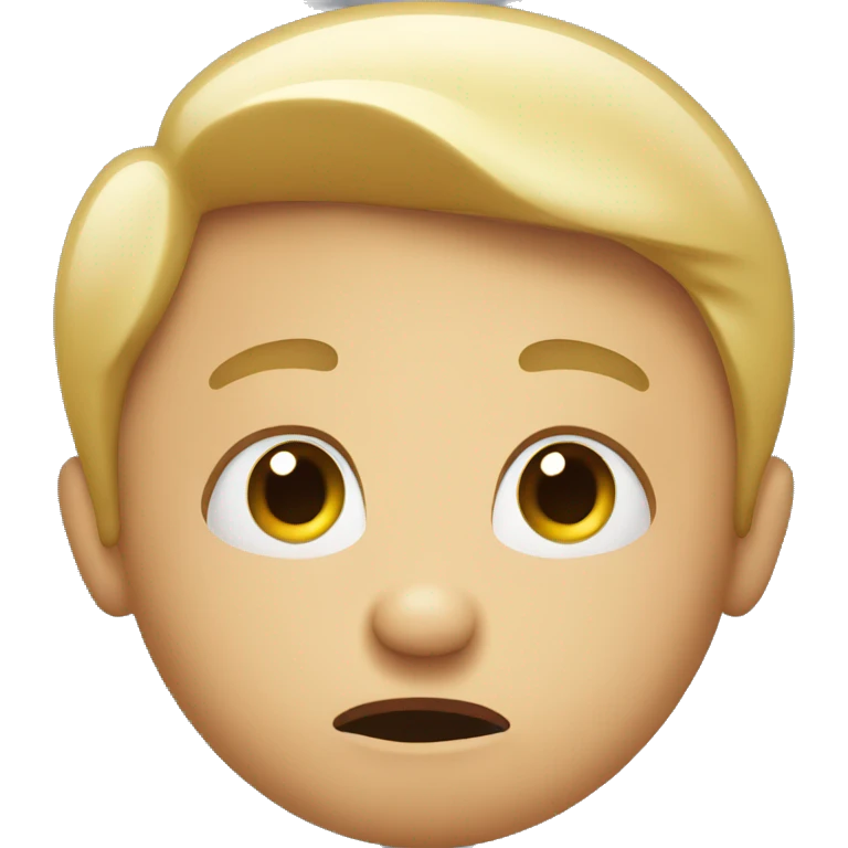 Confused face emoji