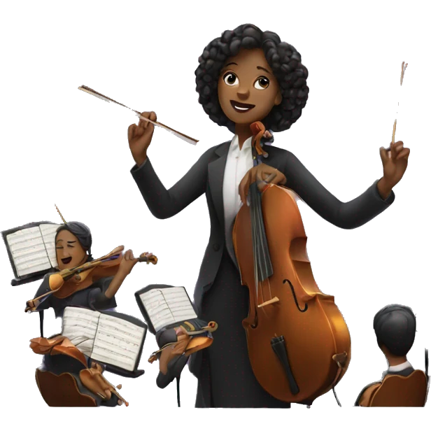 woman conducting an orchestra emoji