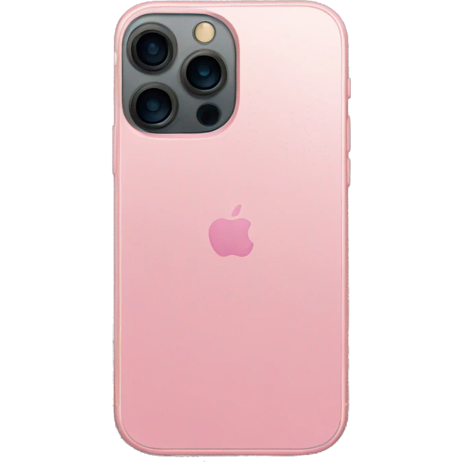 Pink iphone 12 pro max emoji