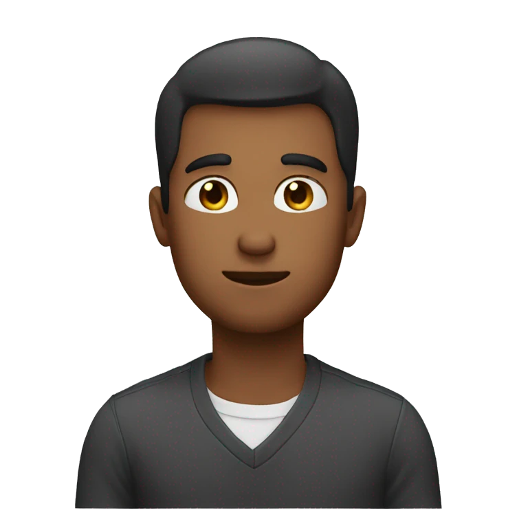 A guy with his hand over his chest emoji