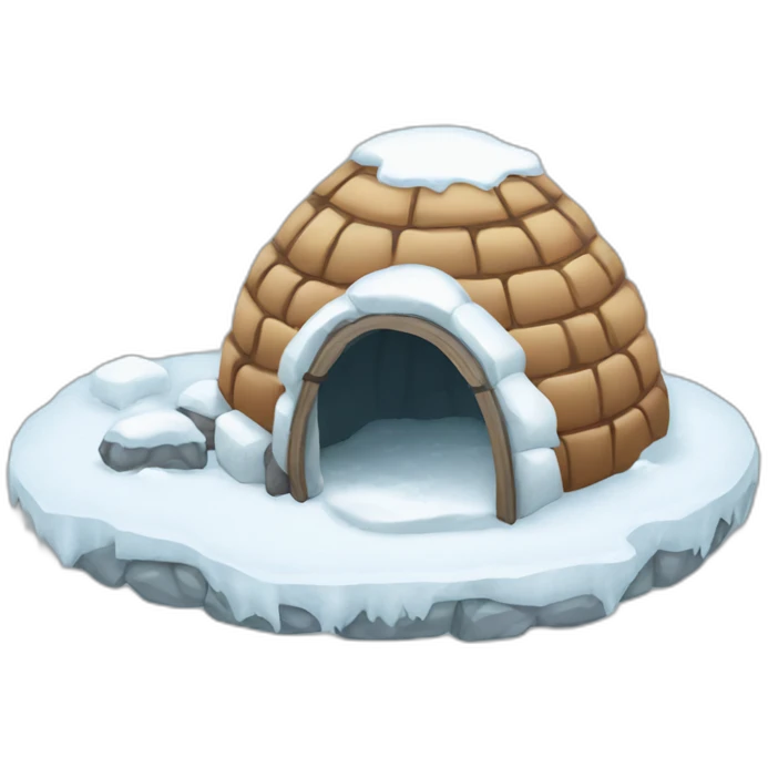 igloo snow is coming emoji