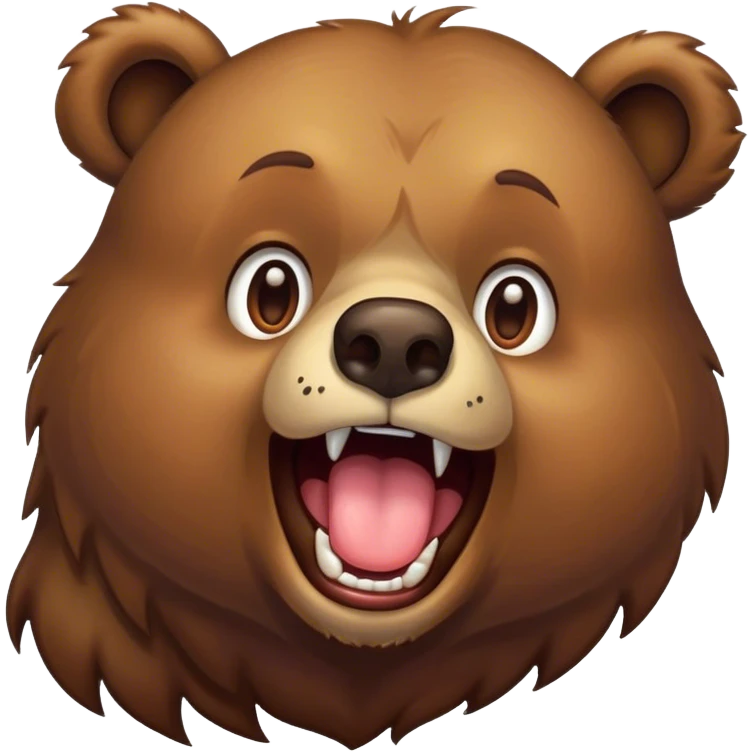 Bear drooling emoji