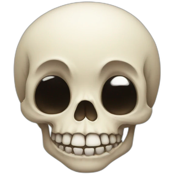 funny skull emoji