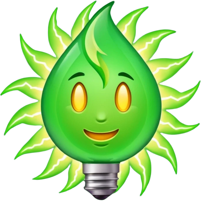 Green elctrisity emoji