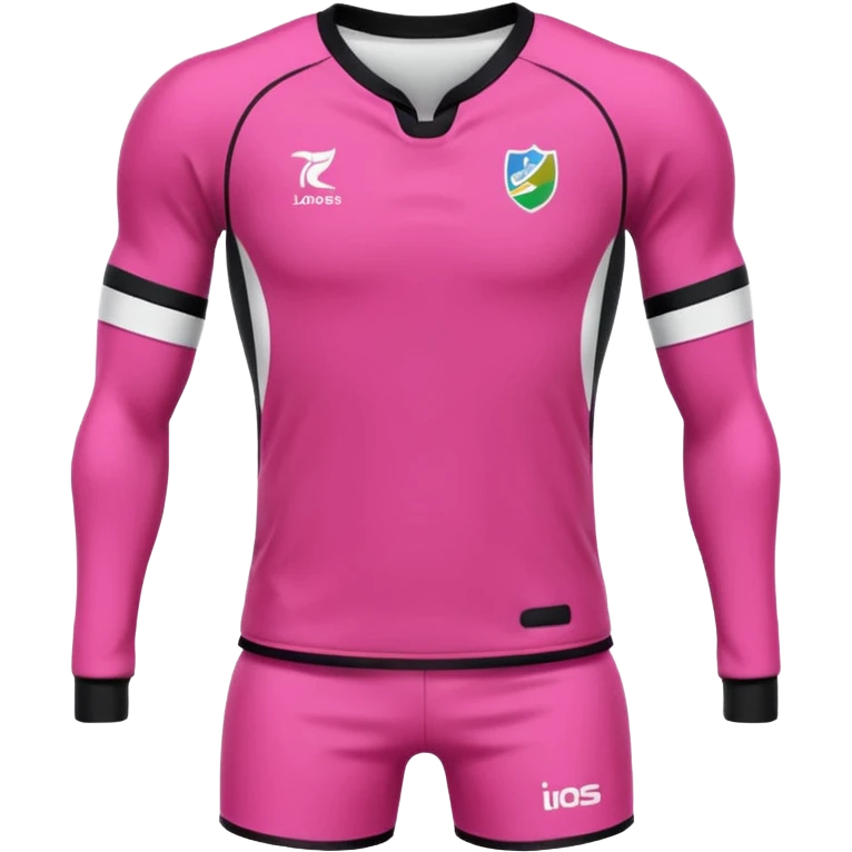 Rugby Fashion sport suit pink without man emoji