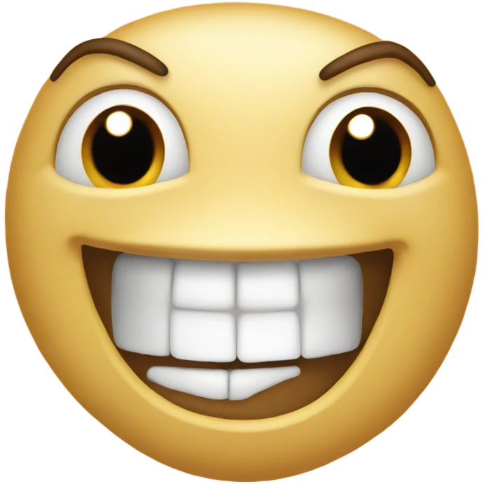 happy pout with mouth open emoji