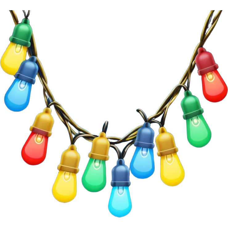 Christmas lights  emoji