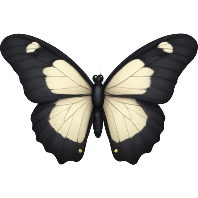 Black butterfly emoji