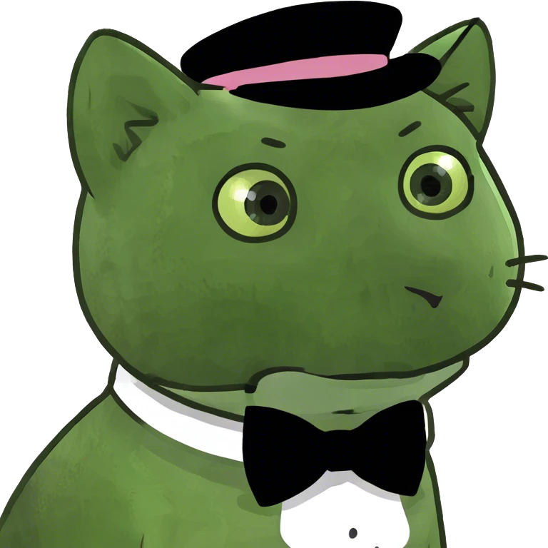 Really sad black cat emoji